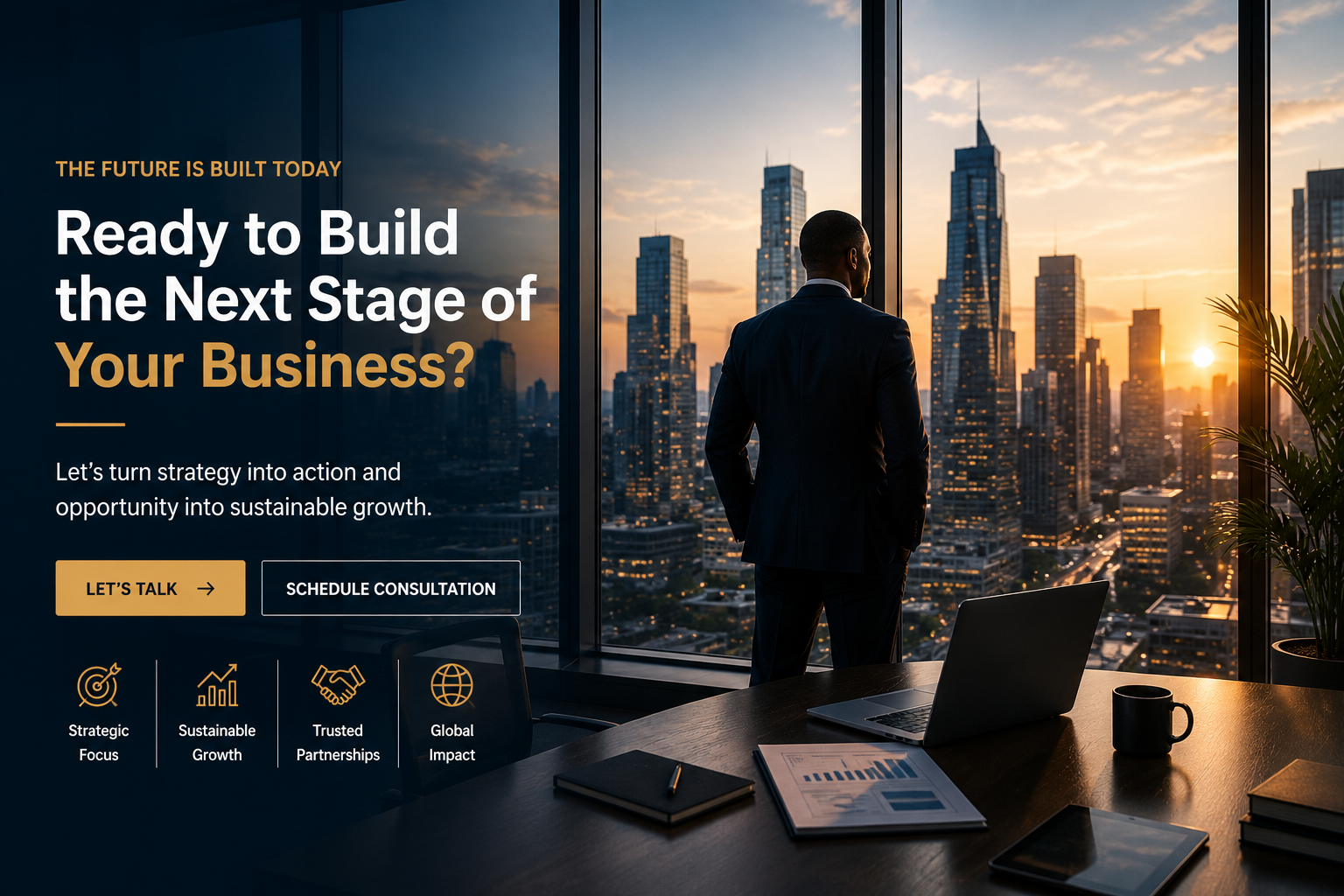 Business expansion success and growth planning environment